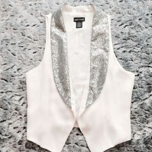 NWT sequin trim vest costume